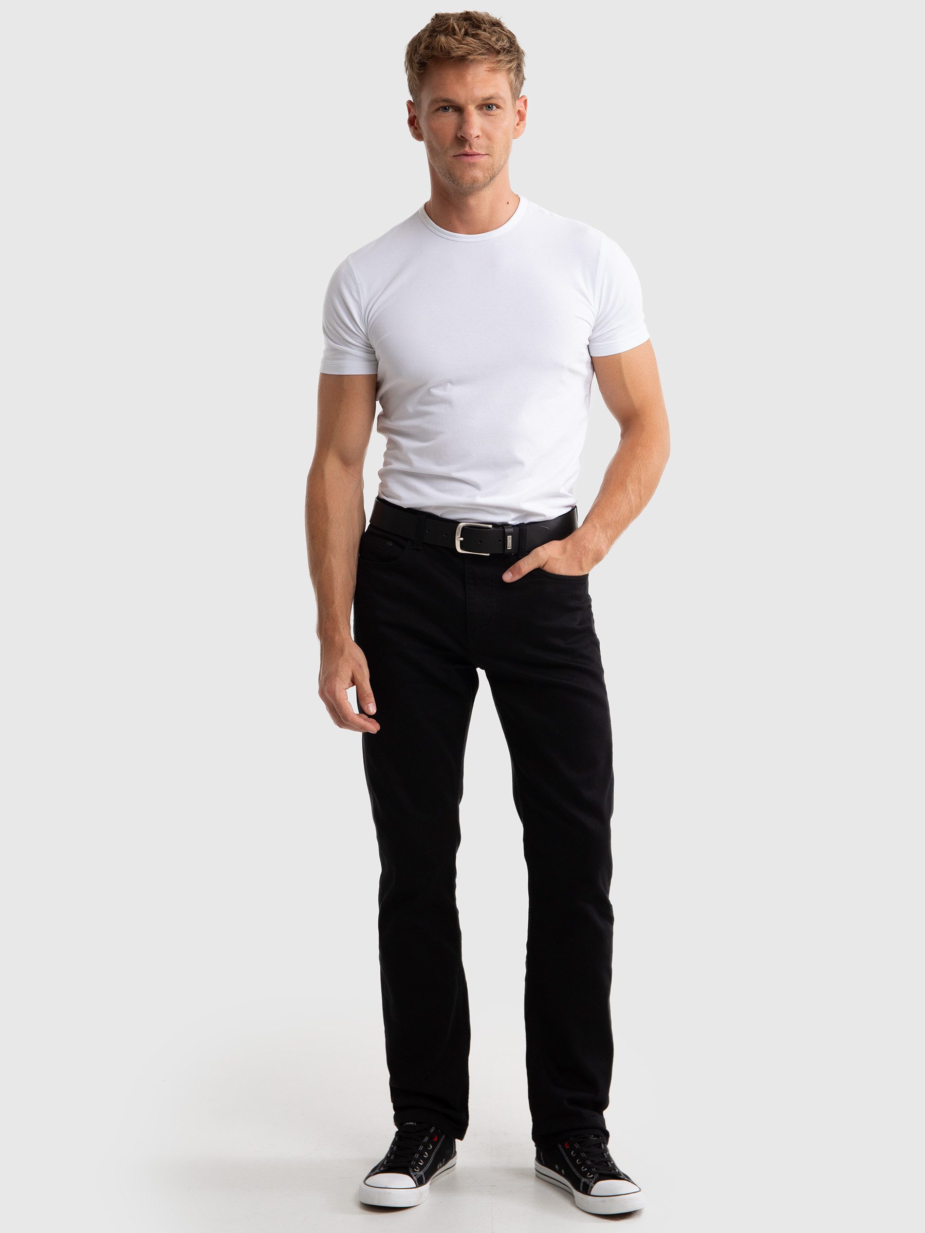 BIG STAR Straight-Jeans TRENT HOHE LEIBHÖHE günstig online kaufen