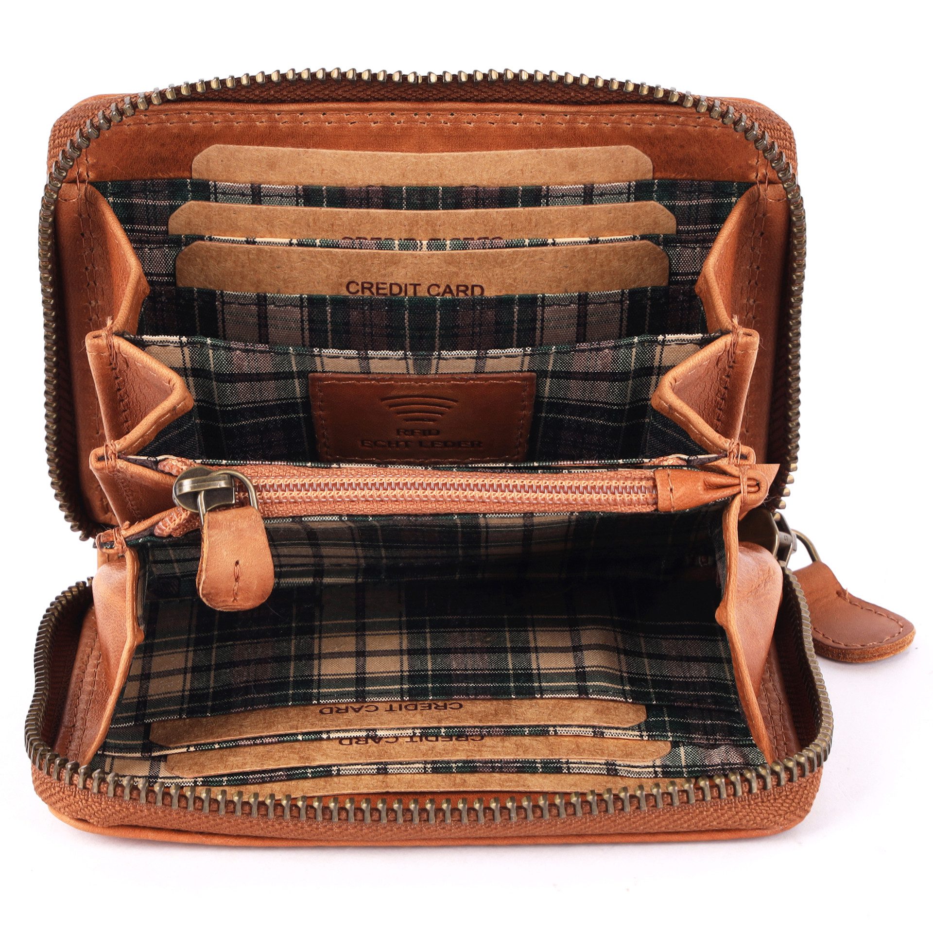 Benthill Geldbörse Klein Leder Mini Geldbeutel Damen RFID Portmonee Slim Po günstig online kaufen