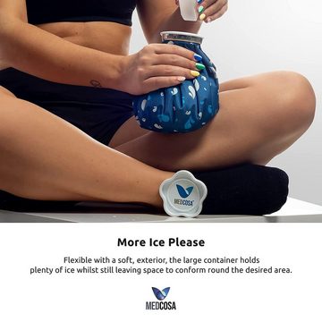 Medcosa Kühlakku Wiederverwendbare Eisbeutel für Sportverletzungen und Kopfschmerzen, Reusable Ice Bag for Sports Injuries and Headaches