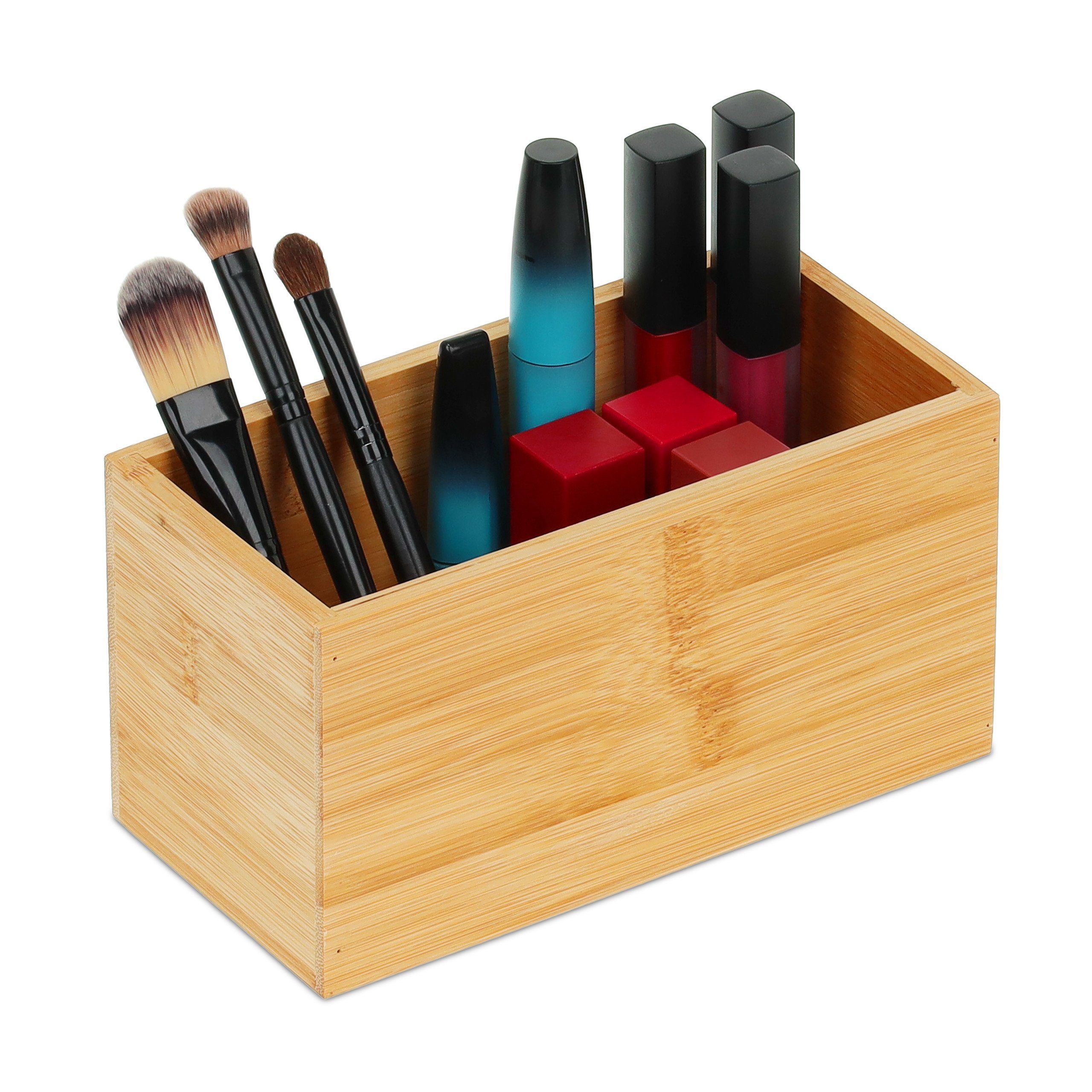 relaxdays Aufbewahrungsbox Ordnungsbox Bambus günstig online kaufen