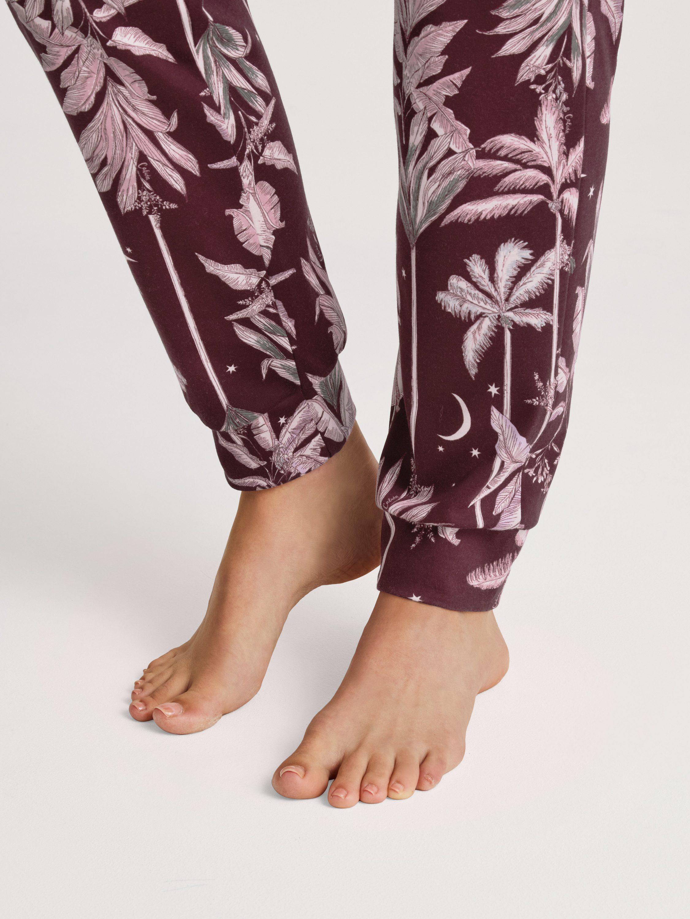 CALIDA Pyjamahose Favourites Ground Damen (1-tlg) mit Seitentaschen, aus 100% Baumwolle