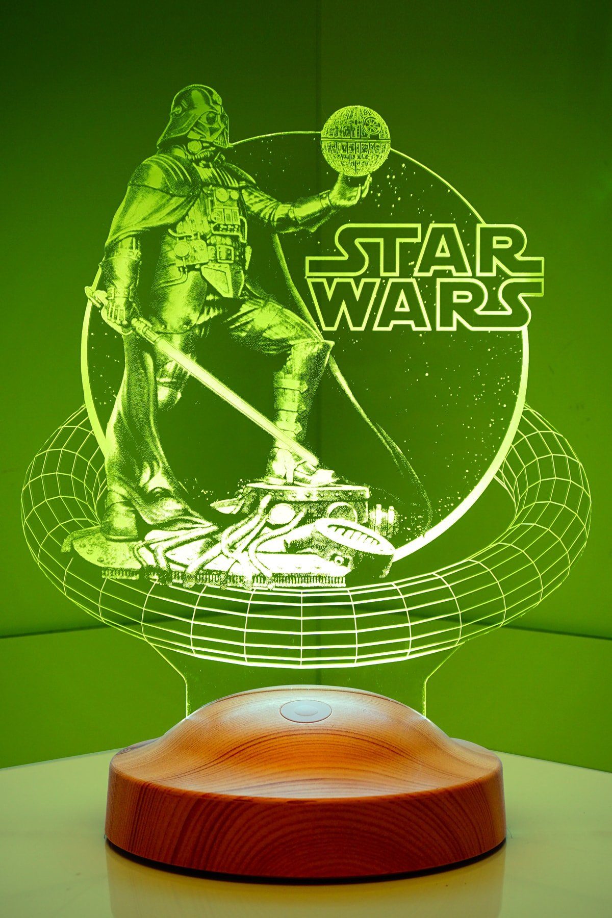 Geschenkelampe LED Nachttischlampe Star Wars Darth Vader 3D