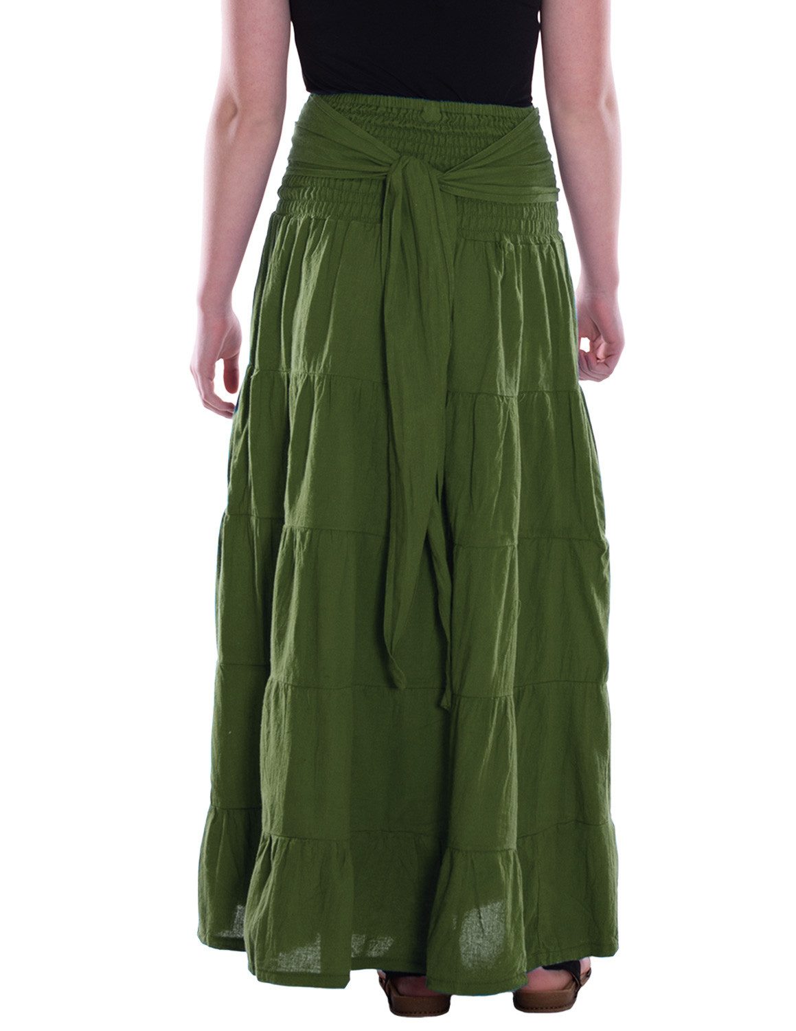Vishes Maxirock Damen Maxi-Rock Baumwolle Vintage, günstig online kaufen