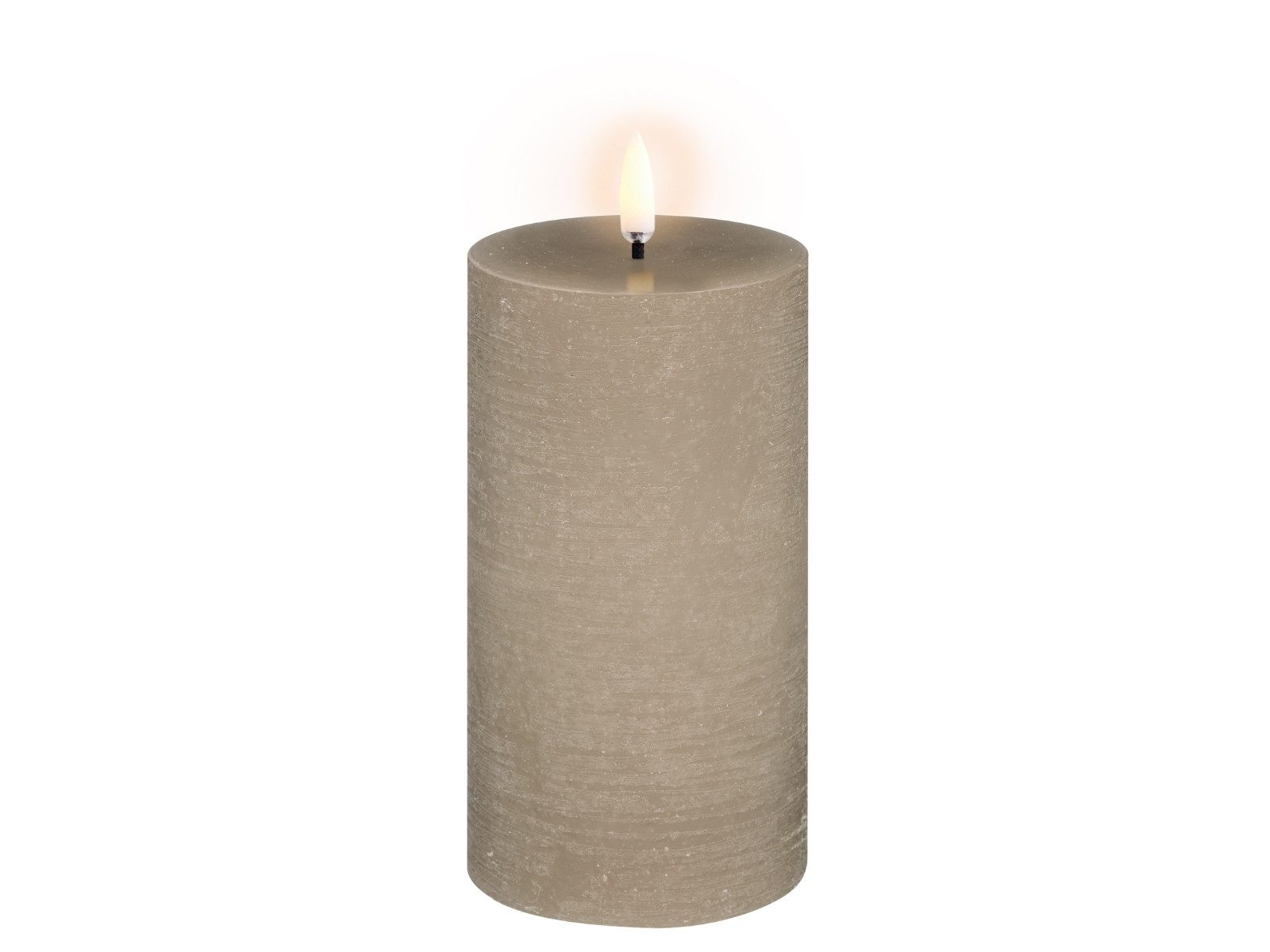 UYUNI Lighting LED-Kerze Pillar LED-Kerze Rustic sandstone 15cm