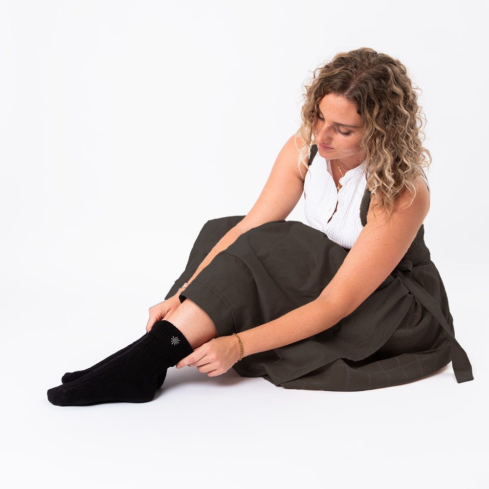 HerzSticht Trachtensocken Damen Kurze Trachtensocken 1er Pack (Modell: Edelweiss) (1-Paar)