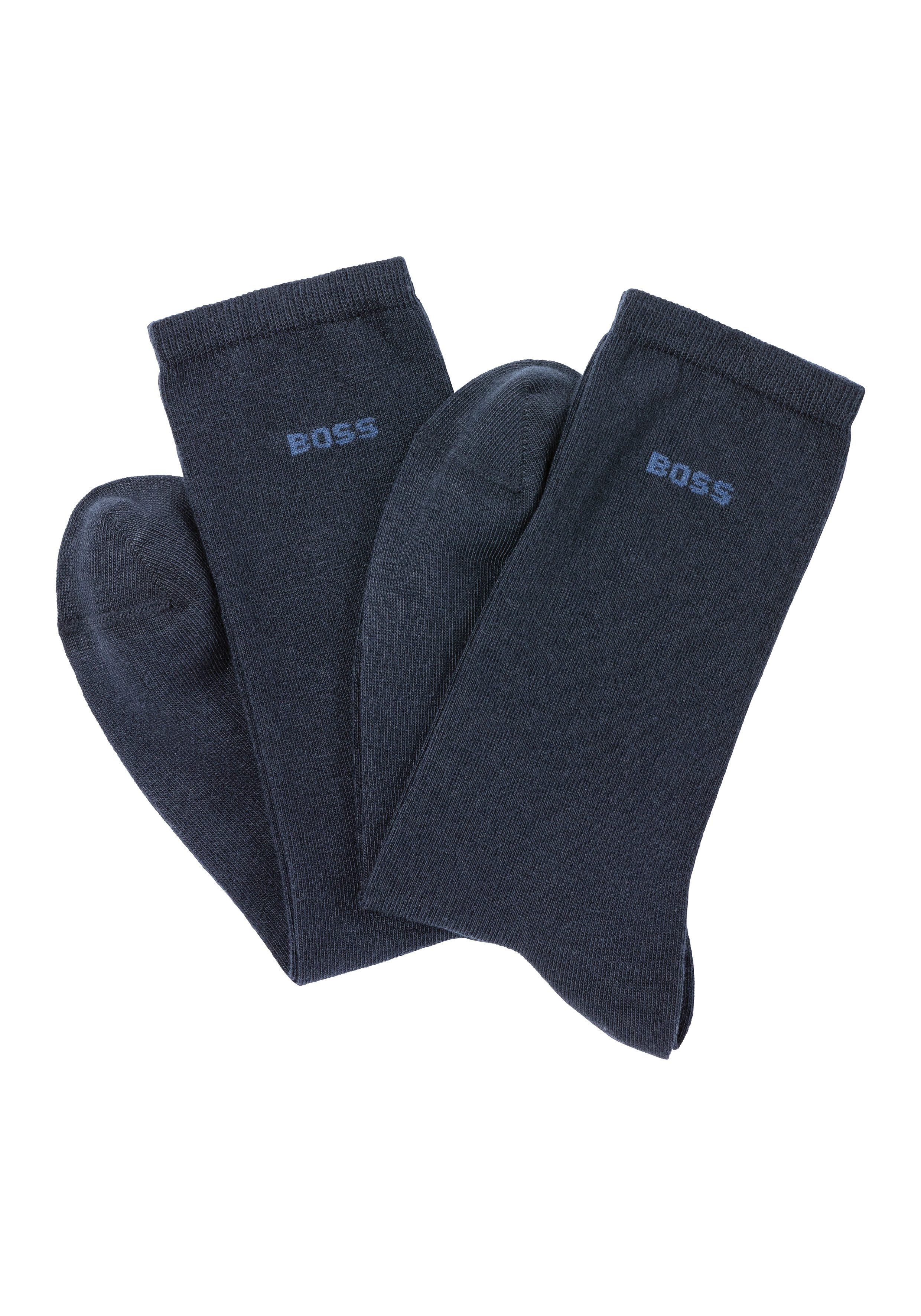 BOSS Businesssocken 2P RS Uni Logo CC W (Packung, 2-Paar, 2er Pack) mit BOS günstig online kaufen