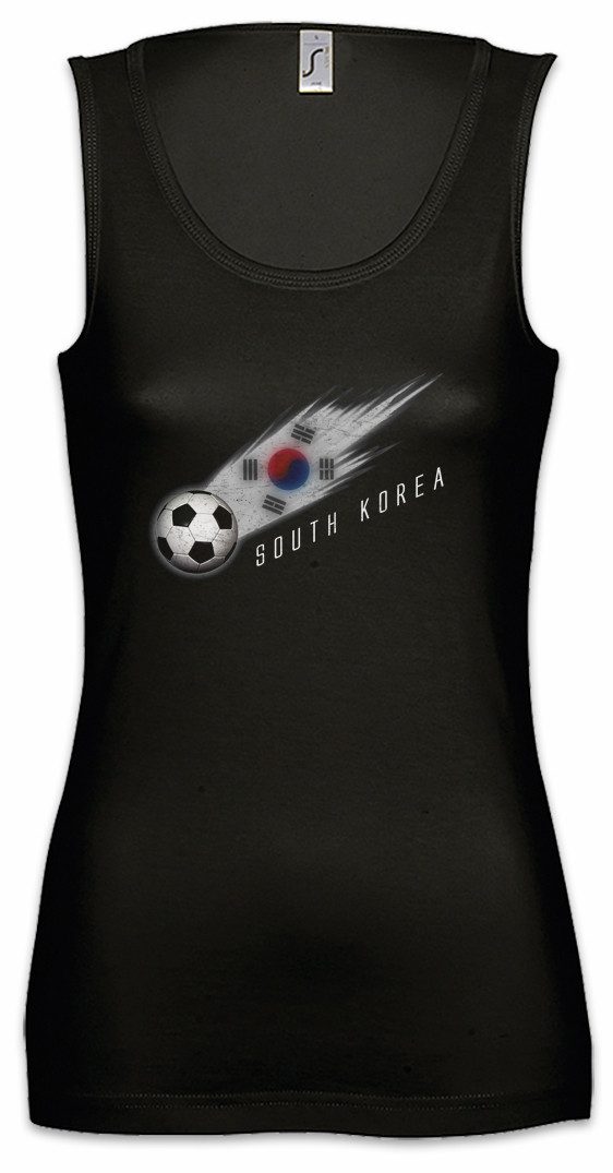 Urban Backwoods Tanktop South Korea Football Comet I Ärmelloses Damen T-Shirt Südkorea Fahne Südkoreanische South Korean