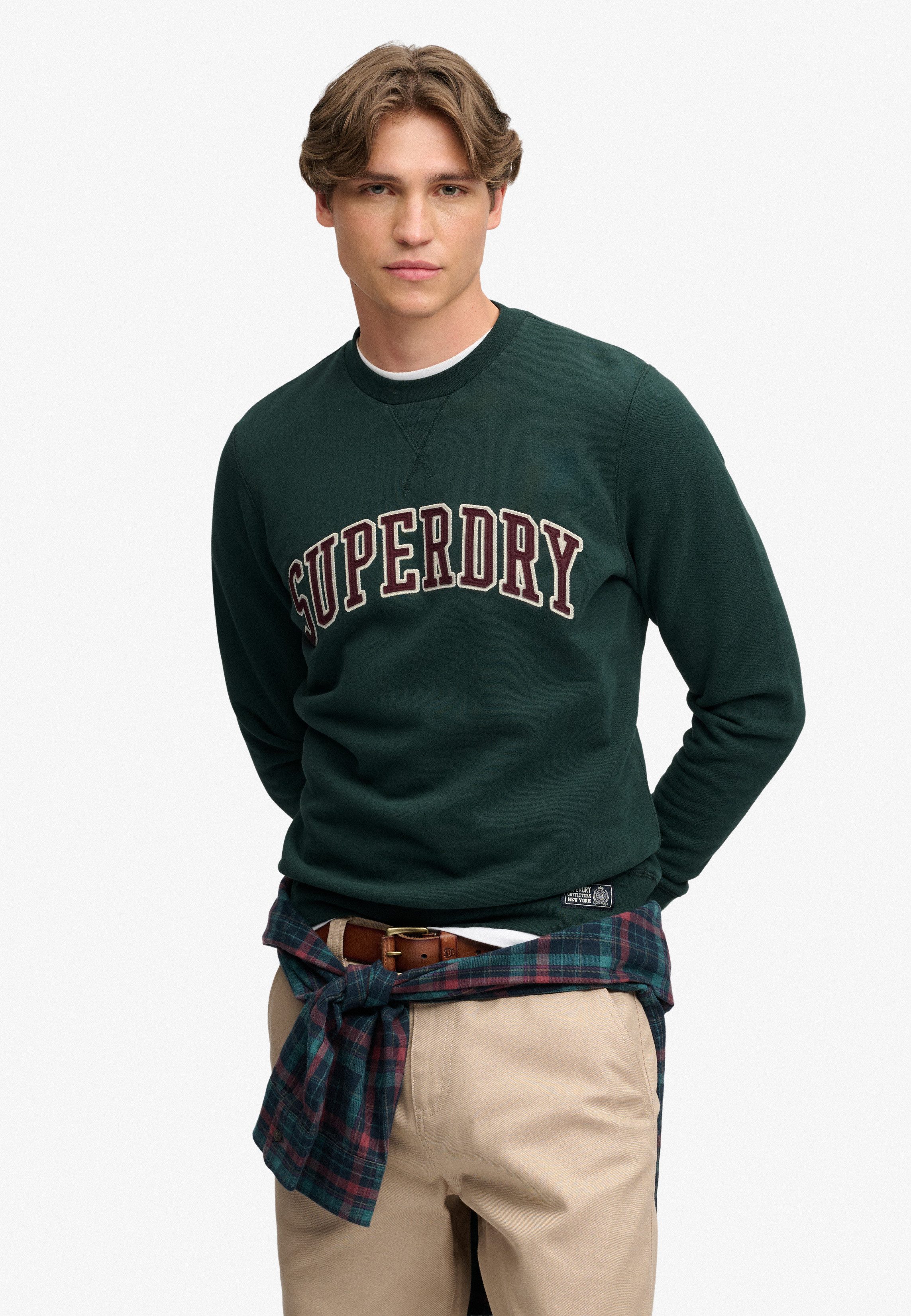 Superdry Sweatshirt ATHLETIC APPLIQUE RELAXED CREW Baumwollmischung, relaxed fit