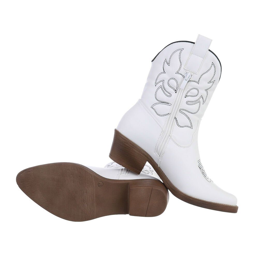 Ital-Design Damen Cowboyboots Western Westernstiefelette (83592466) Blockab günstig online kaufen