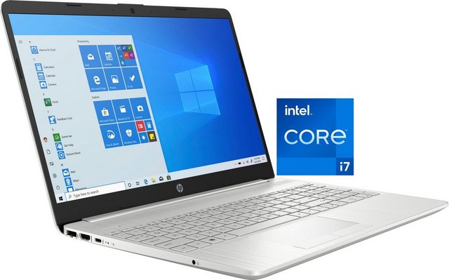 HP 15 dw3267ng Notebook (39,6 cm 15,6 Zoll, Intel Core i7 1165G7, GeForce MX450, 512 GB SSD, Kostenloses Upgrade auf Windows 11, sobald verfügbar)  - Onlineshop OTTO