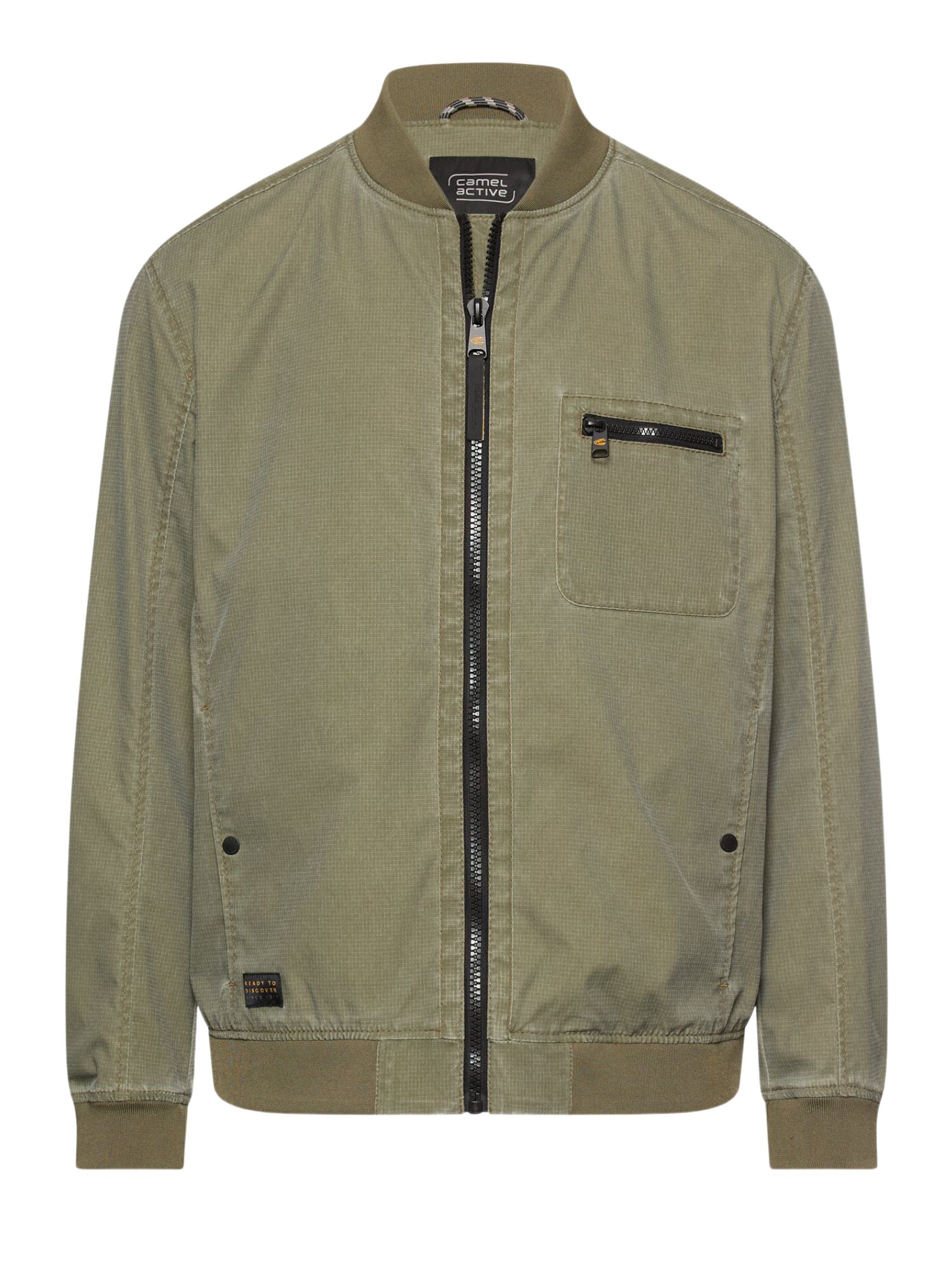 camel active Funktionsjacke grün,Freizeit,Polyester,Unifarben,Stehkragen,Lang,Regular Fit