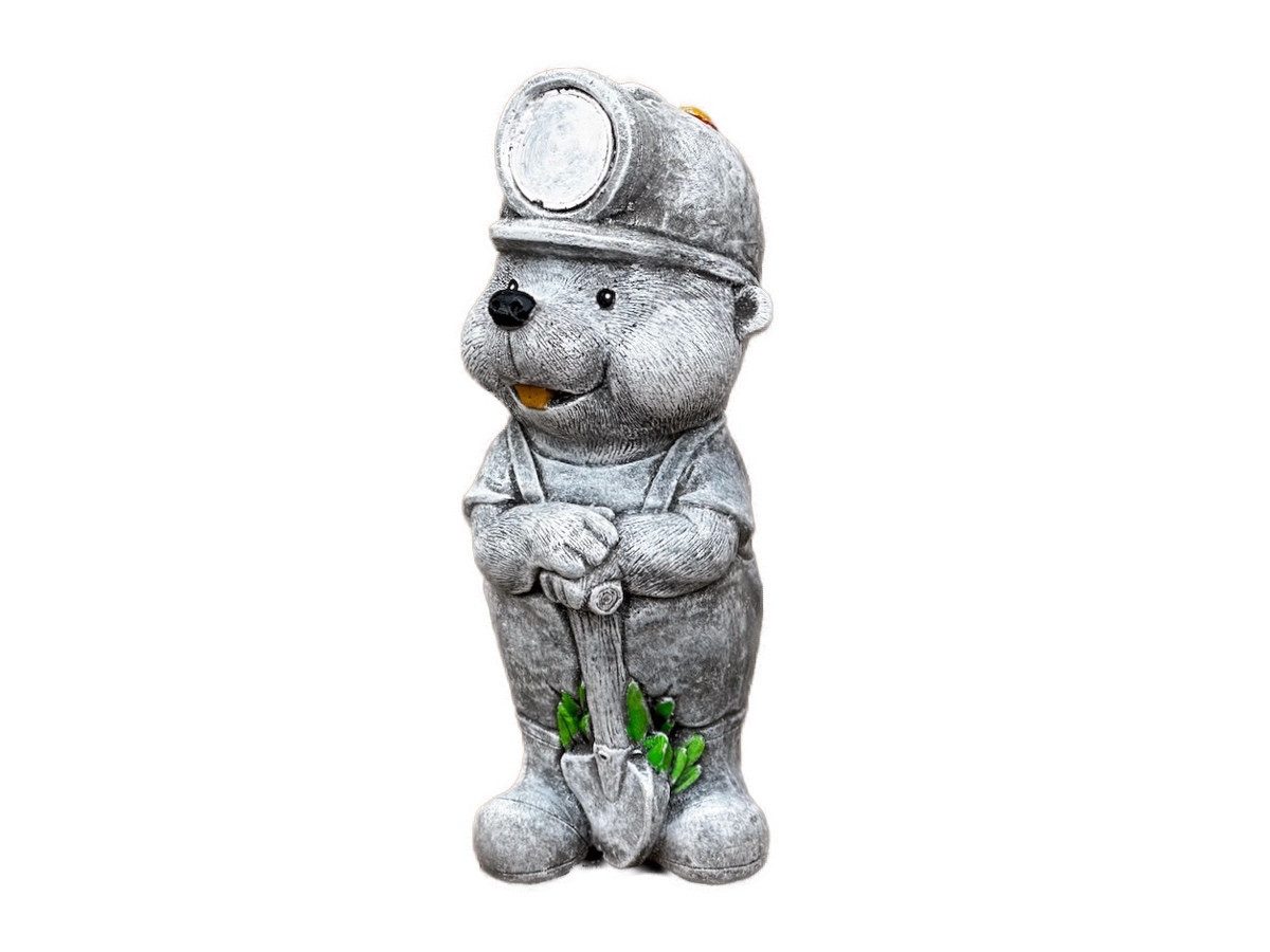 Stone and Style Gartenfigur Frostfeste Steinfigur Maulwurf Grubi Bergmann