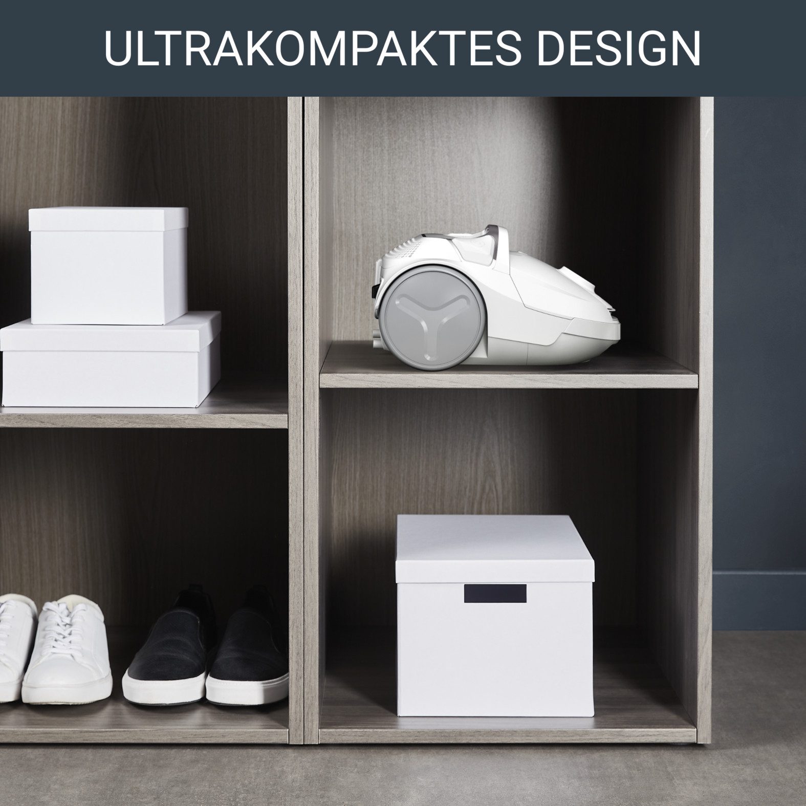 Rowenta Bodenstaubsauger Compact Power Parkett, mit Beutel, starke Saugkraft, kompaktes Design, 900 W, mit Beutel, 99,98% Filtrierung, Hygiene+ Beutelwechselsystem, RO3957