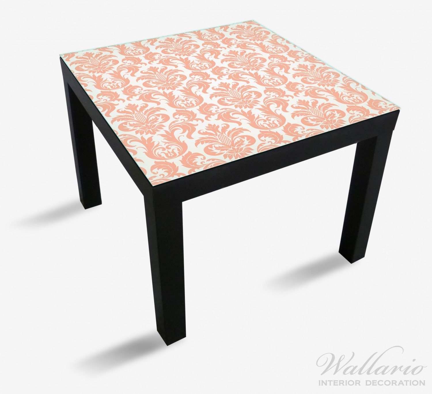 Schnörkelei (1 Tisch in Tischplatte geeignet Lack St), und Ikea orange für Königliche weiß Wallario