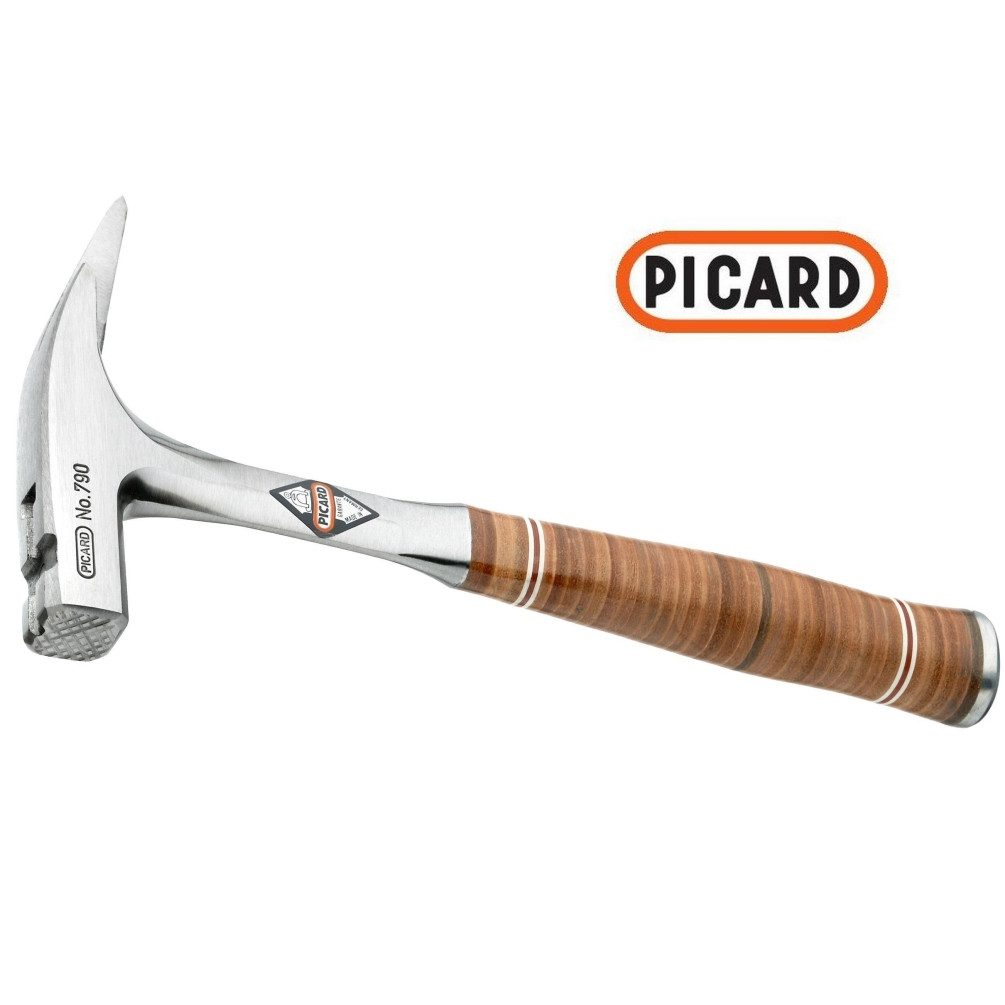 PICARD Hammer Latthammer Latthammer 790, geraut, Vollstahlausführung, (1-St), Mit magnetischem Nagelhalter, geraute Bahn