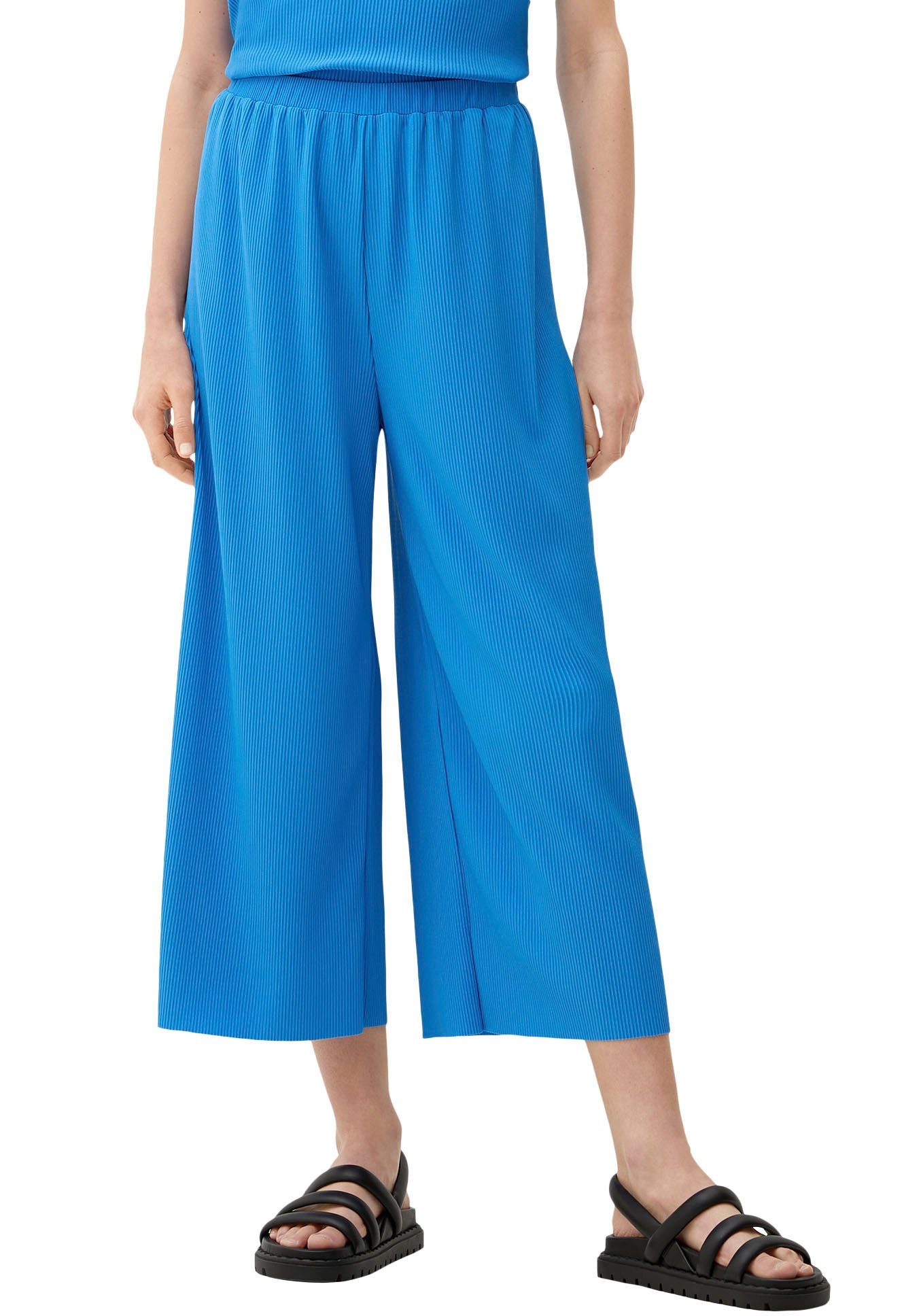 Culotte s.Oliver mit Plisséefalten blue