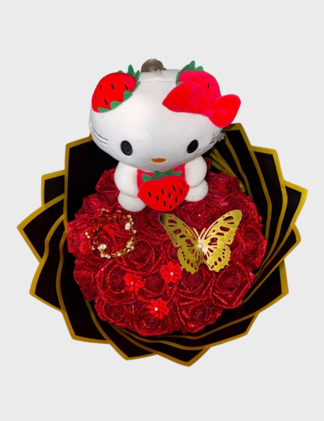 Kunstblumenstrauß Blumenstrauß / Rosen / Bouquets / Blumen / Künstliche Blu günstig online kaufen