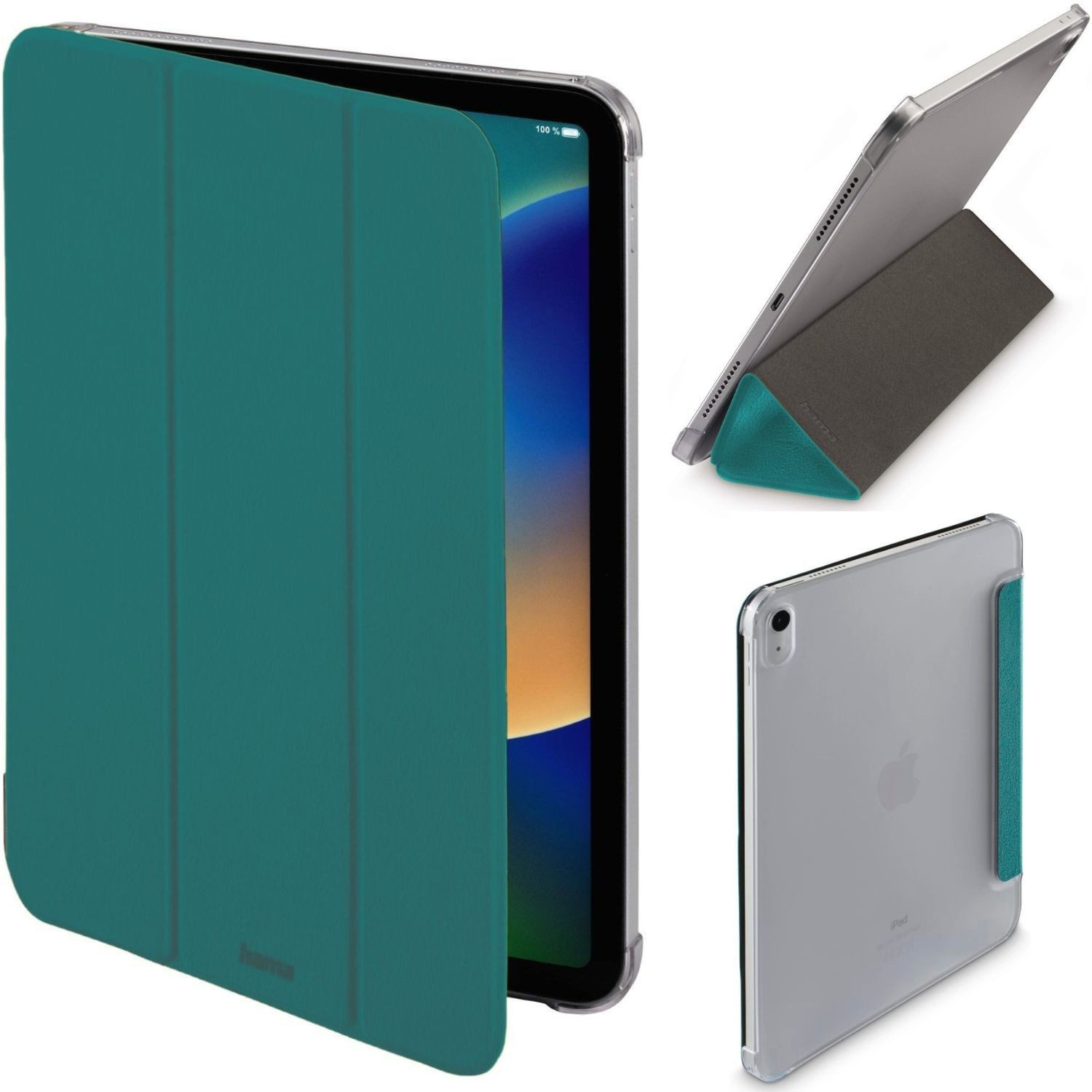 Hama Tablet-Hülle Hama Velvet Smart Book Case Tasche Cover Etui 11 Zoll, Ständer Schutz-Hülle für Apple iPad A16 11 Gen. 2025 11" 10 2022 10,9"