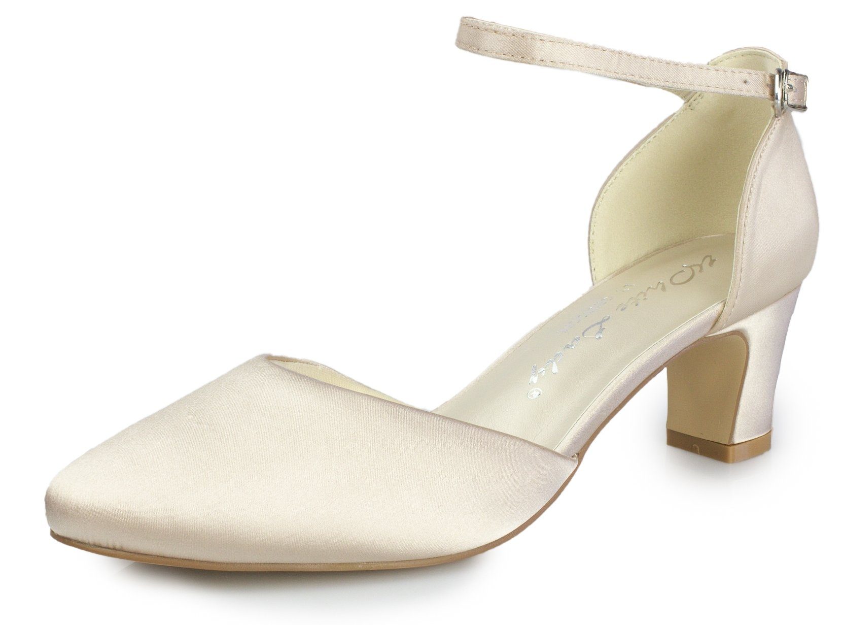 White Lady 700 Satin - Riemchen Pumps Slingpumps