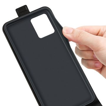 Wigento Handyhülle Für Nokia G22 4G Fliptasche Schwarz Hülle Cover Schutz Tasche Case