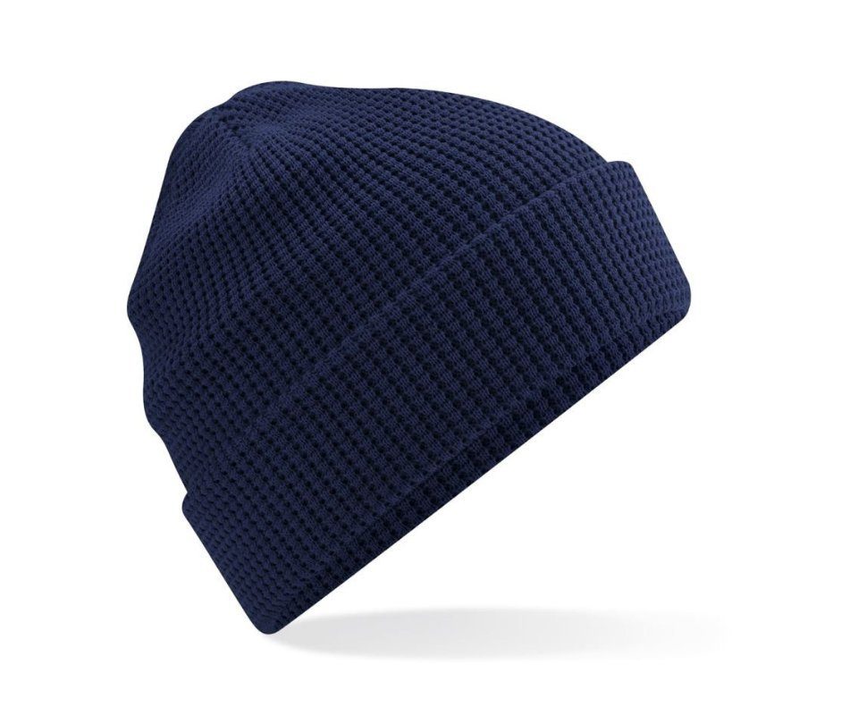 Beechfield® Strickmütze Mütze aus Bio Baumwolle Strick Damen Herren Unisex Winter Oxford Navy