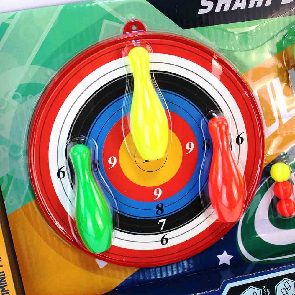 B&G INTERNATIONAL Wasserpistole Spielzeug Pistole mit Zielscheibe - 17-teilig (17-tlg)