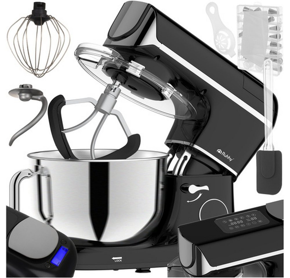 Ruhhy Küchenmaschine RUHHY 25729, 2000.0 W, 5.5 l Schüssel, Beheizte Schüssel, Waage, 11 Stufen, Timer