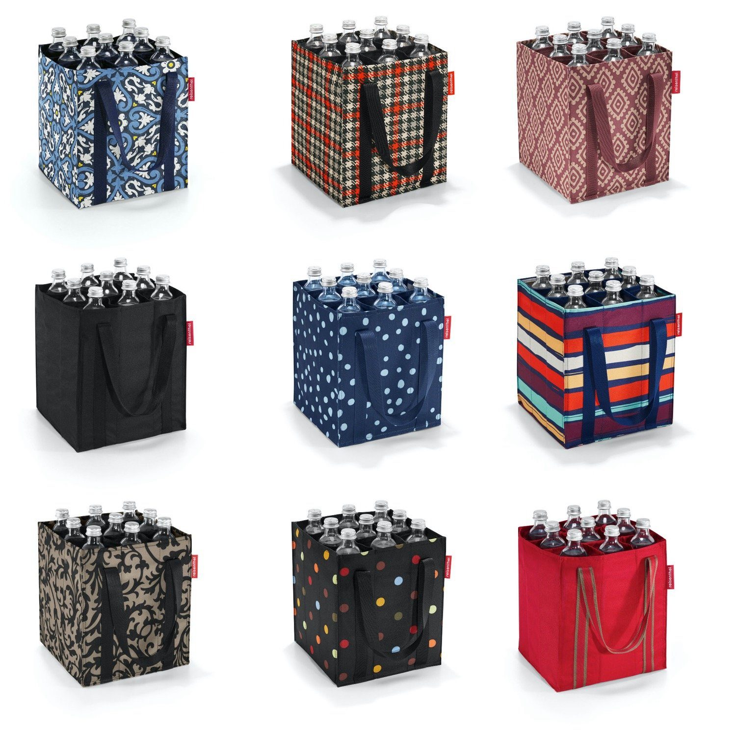 Flaschenträger Flaschenkorb dots bottlebag, REISENTHEL® Flaschenkorb Flaschentasche mixed Einkaufstasche bottlebag