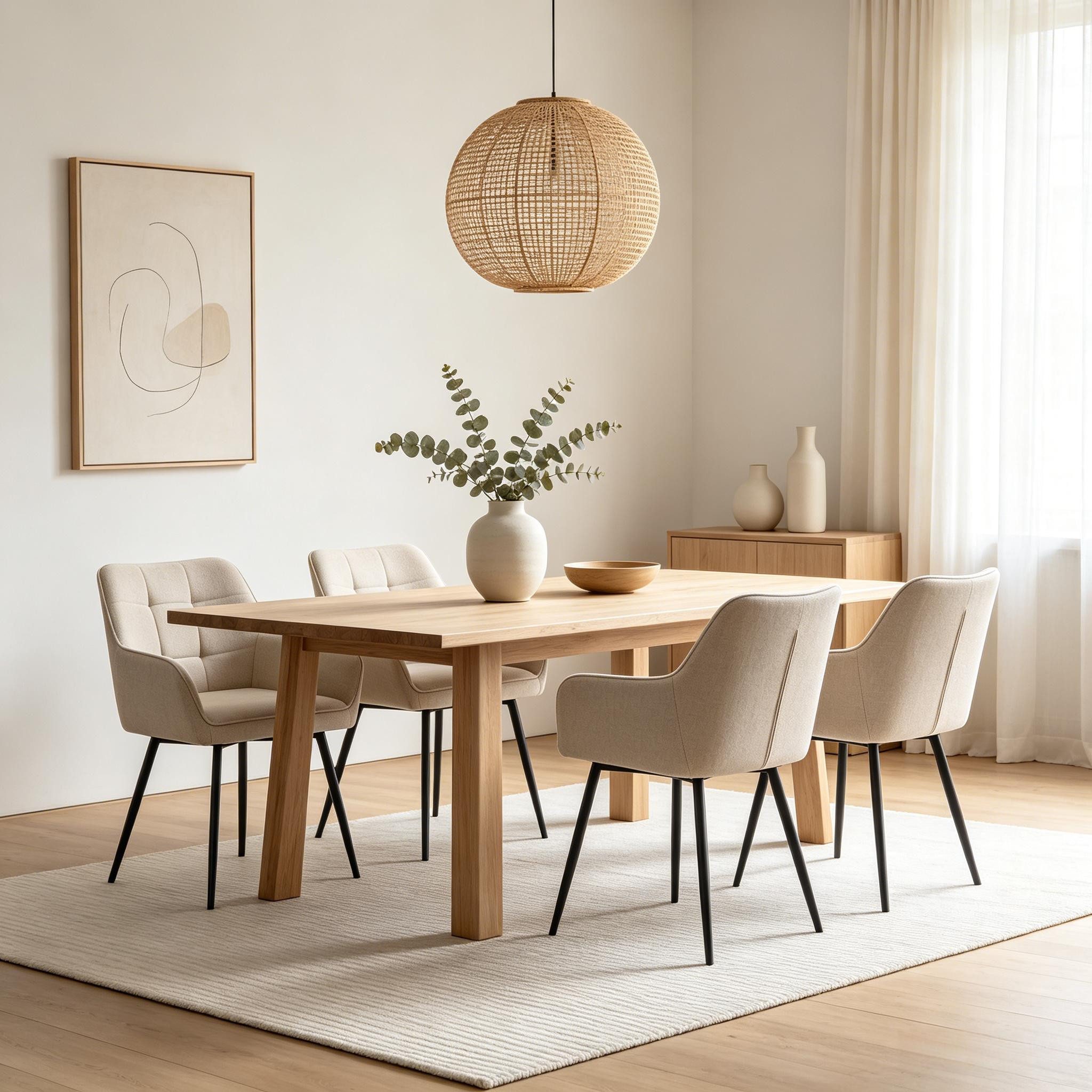 WILLIAMSPACE Esszimmerstuhl Tori 2er-Set Küchenstühle mit Armlehnen Stoffgestell, 2 set