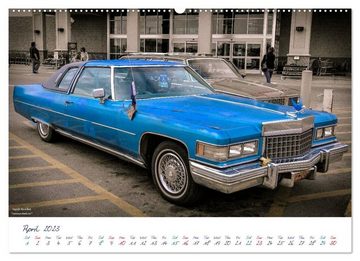 CALVENDO Wandkalender US Cars & Trucks in Alaska / UK-Version (Premium-Calendar 2023 DIN A2 Landscape)