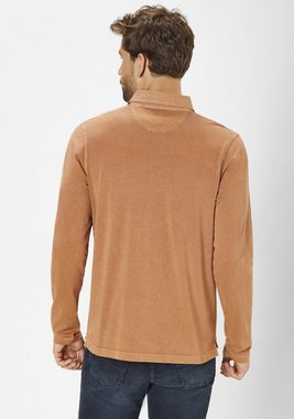 Paddock's Langarmshirt (1-tlg) Poloshirt aus reiner Baumwolle