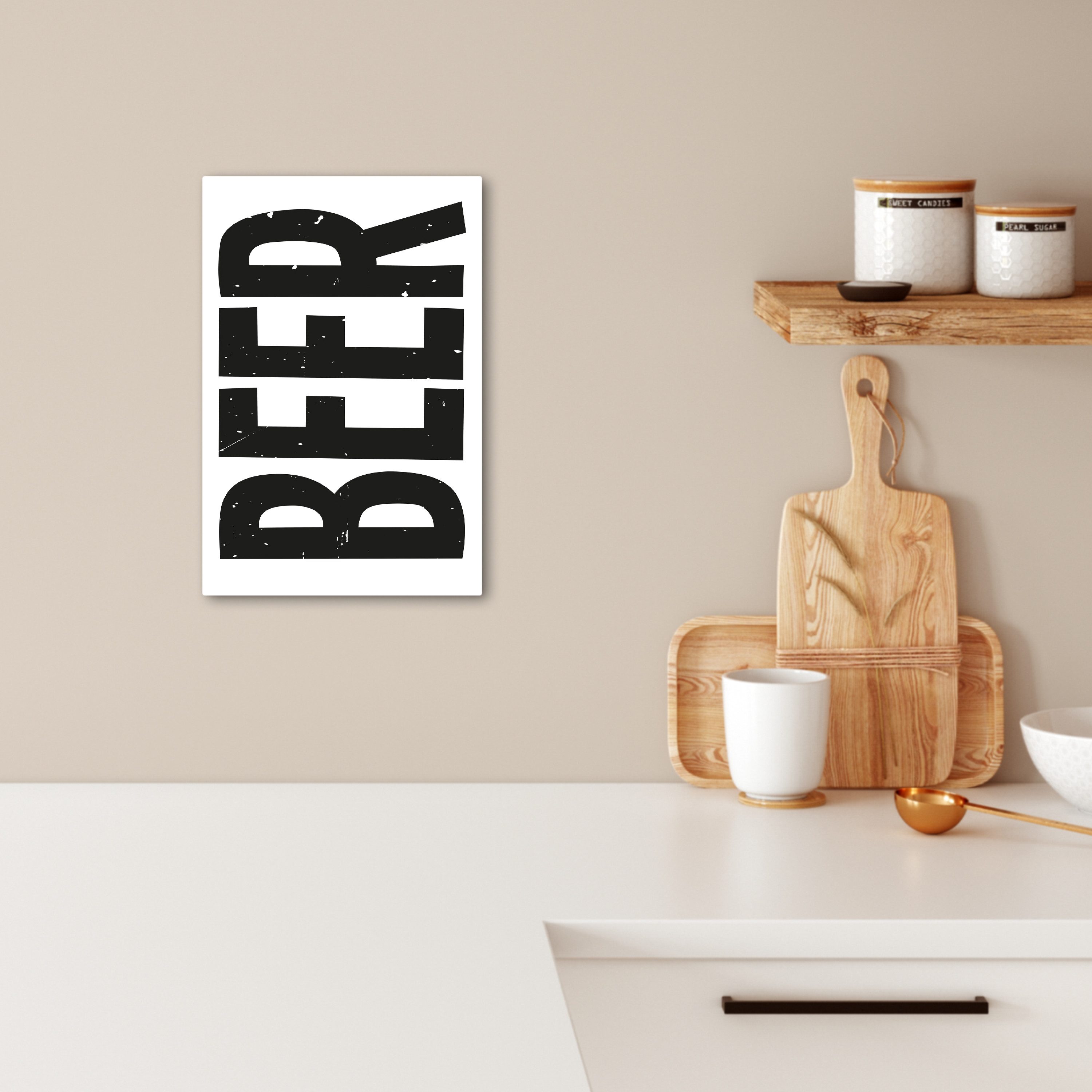 OneMillionCanvasses® Leinwandbild Bier - Japandi - günstig online kaufen