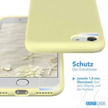 EAZY CASE Handyhülle Premium Case für iPhone SE 2022/2020, iPhone 8/7 4,7 Zoll, Slimcover Handy Softcase Silikon Schutzhülle mit Kameraschutz Gelb