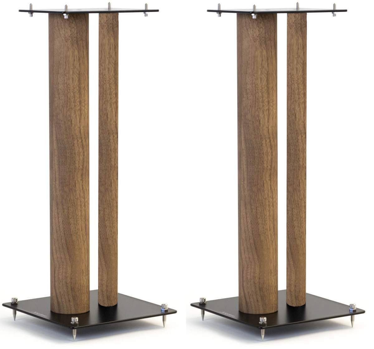 norstone Lautsprecherständer NorStone Stylum 2 Lautsprecherständer Eiche Oak 60cm, 1 Paar, (bis 10.2 Zoll, belastbar bis 50kg Metall in Holzoptik Höhe 60cm)