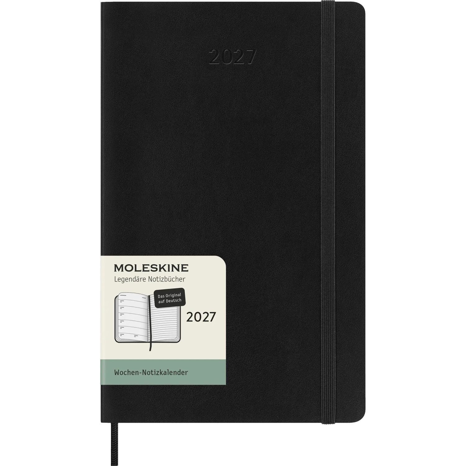 MOLESKINE Taschenkalender Moleskine 12 Monate Wochen Notizkalender Deutsch 2027, Large/A5, 1...