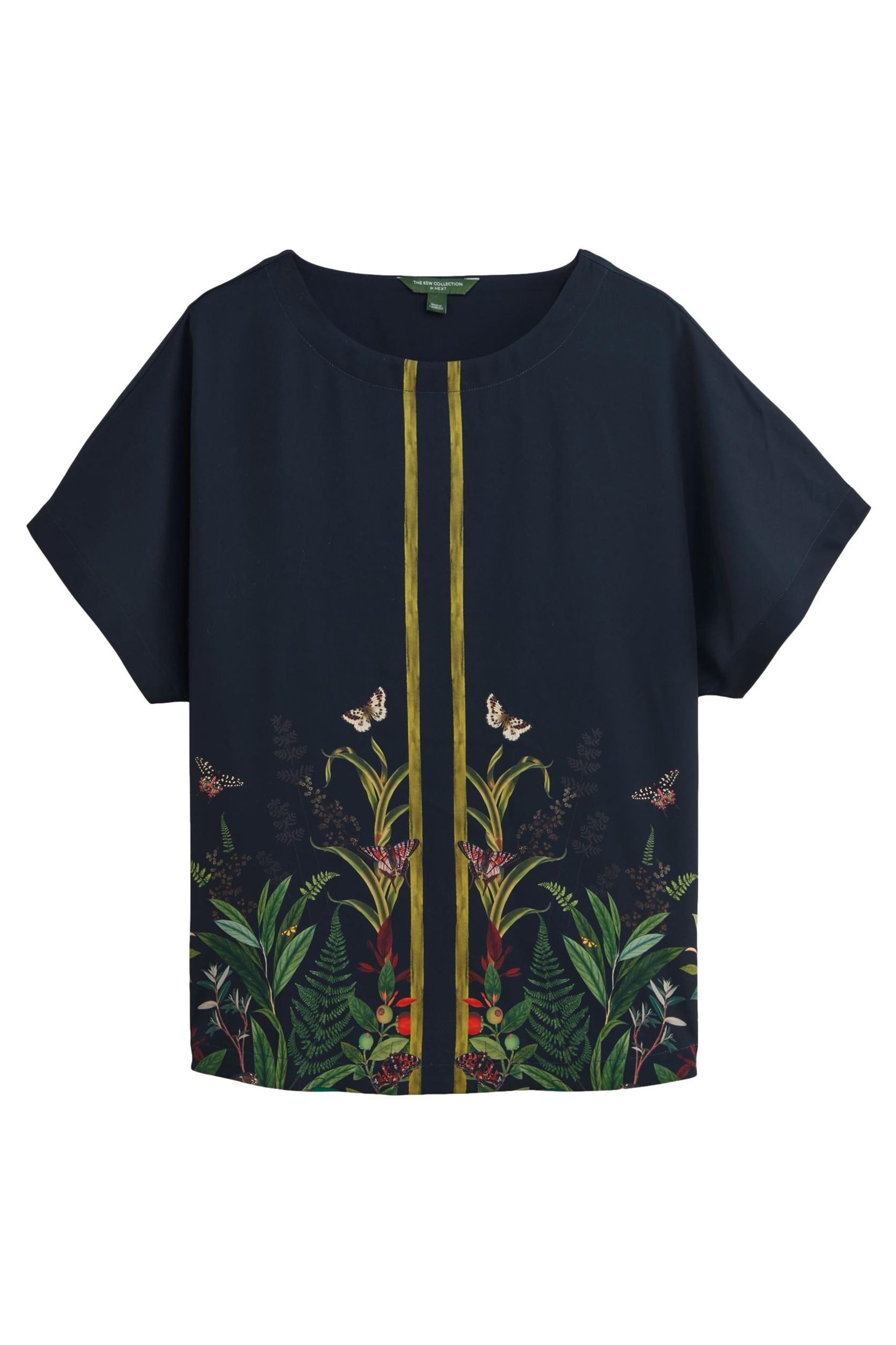 Next Blusenshirt Kew Kollektion Cupro Kurzarmoberteil günstig online kaufen