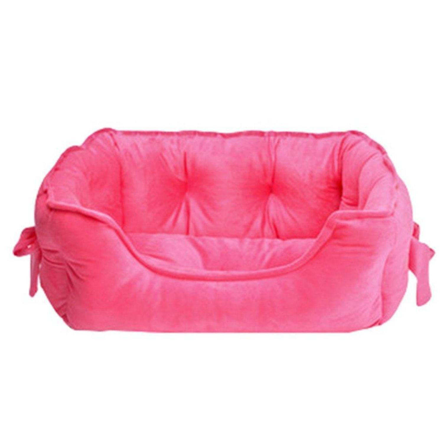 LuxusKollektion Hundebett Hundebett Rosa Rechteckig S 38x48x18cm
