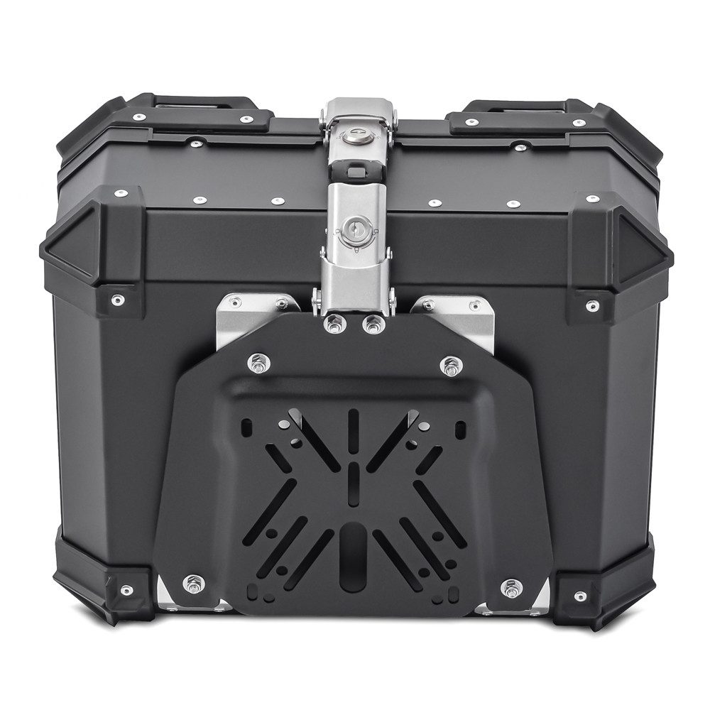 Bagtecs Topcase Set Motorrad Alu Top Case # XB28 Aluminium Universal 28 L und Zusatzta