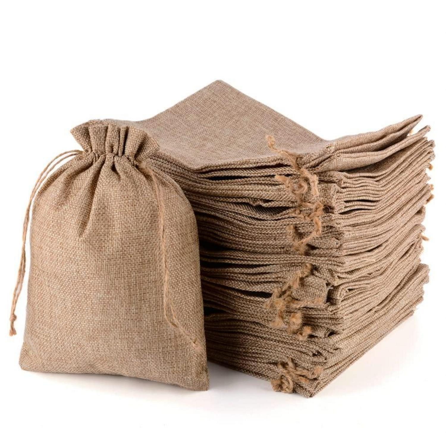 LuxusKollektion Jutesäckchen Jutesäckchen mit Kordelzug 30 Stück 20x30cm