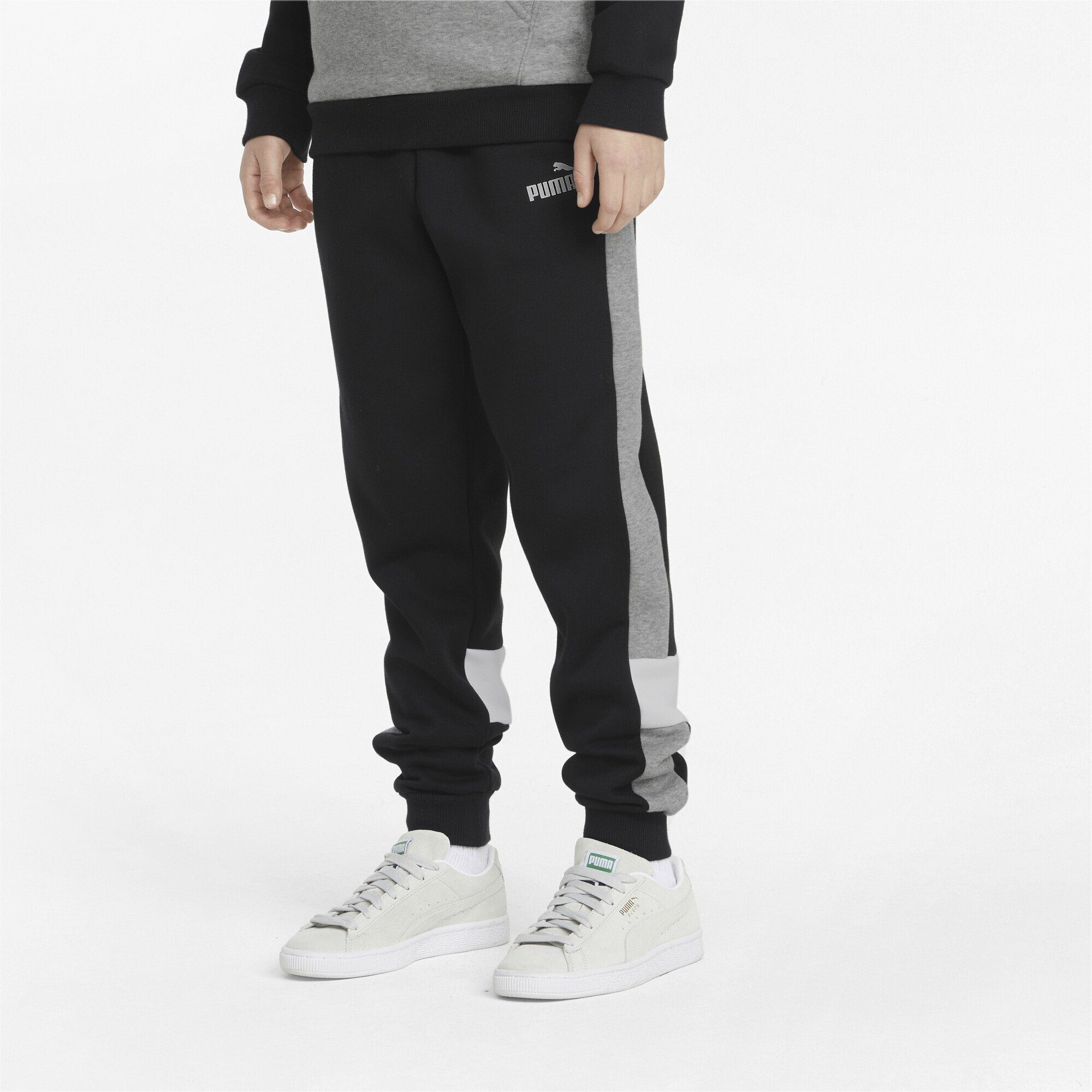 Colourblock Black Essentials+ Jugendliche Jogginghose PUMA Sporthose