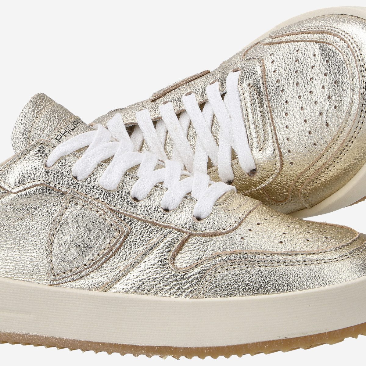 PHILIPPE MODEL Philippe Model NICE LOW, Sneaker, Gold/ Metallic, Damen Sneaker