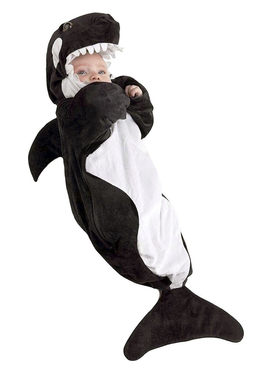 Underwraps Kostüm Baby Orca Kostüm - Fischkostüm für Karneval, Schlafe, mein Schwertwal, schlaf ein!