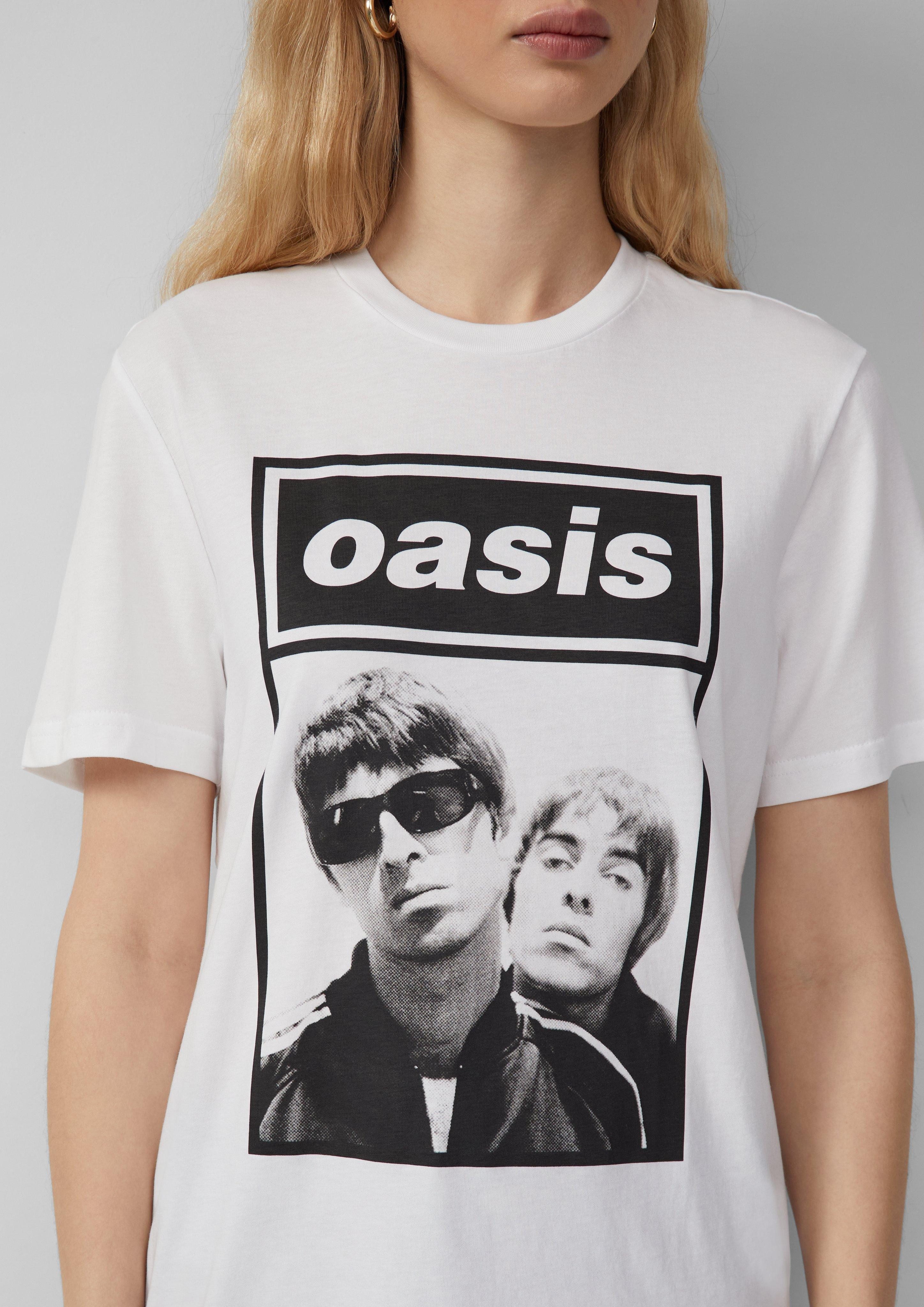 QS Kurzarmshirt Oasis® Band-Shirt günstig online kaufen