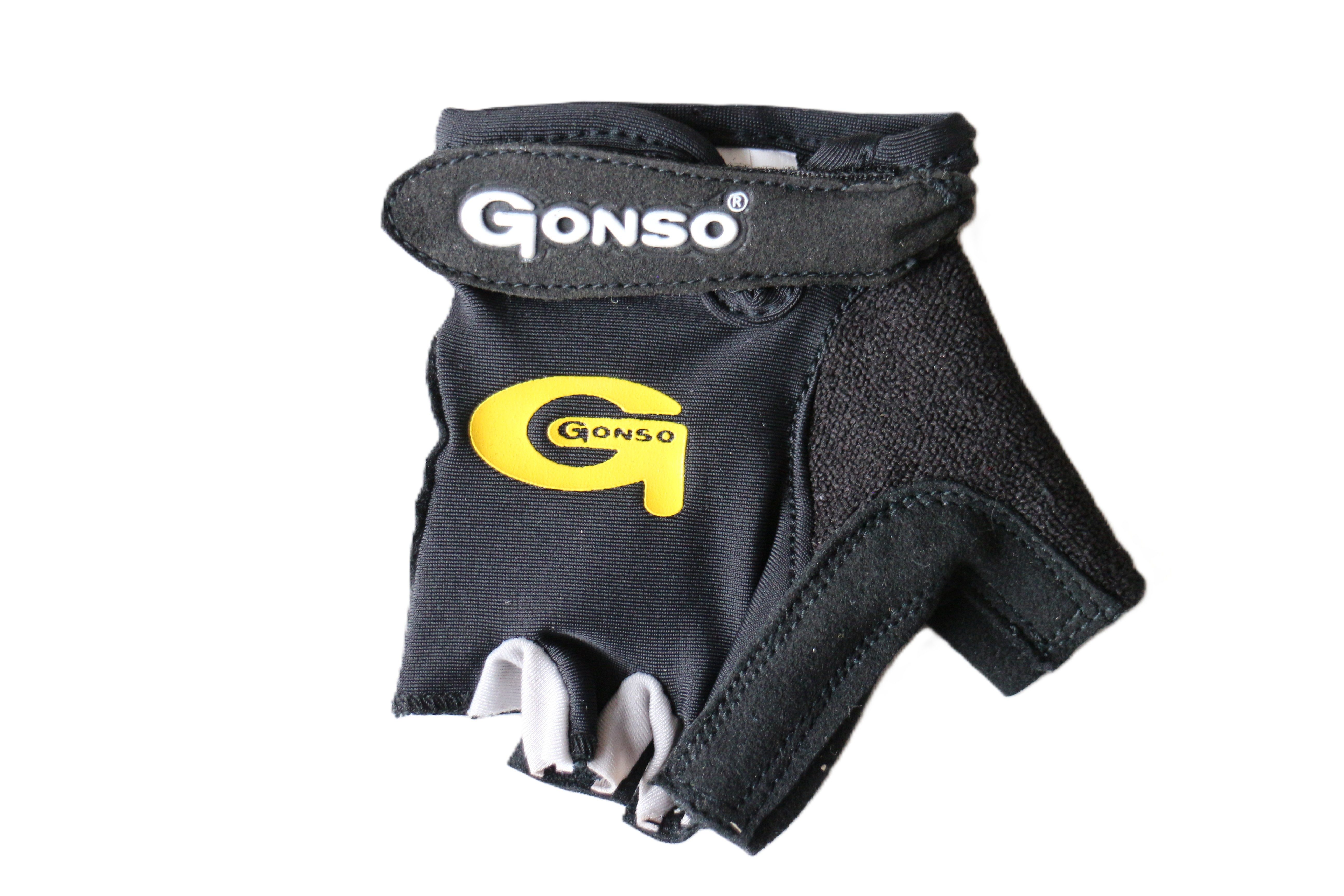 Gonso Fahrradhandschuhe Halbfinger Kinder Fahrradhandschuhe atmungsaktive Elastik-Qualität