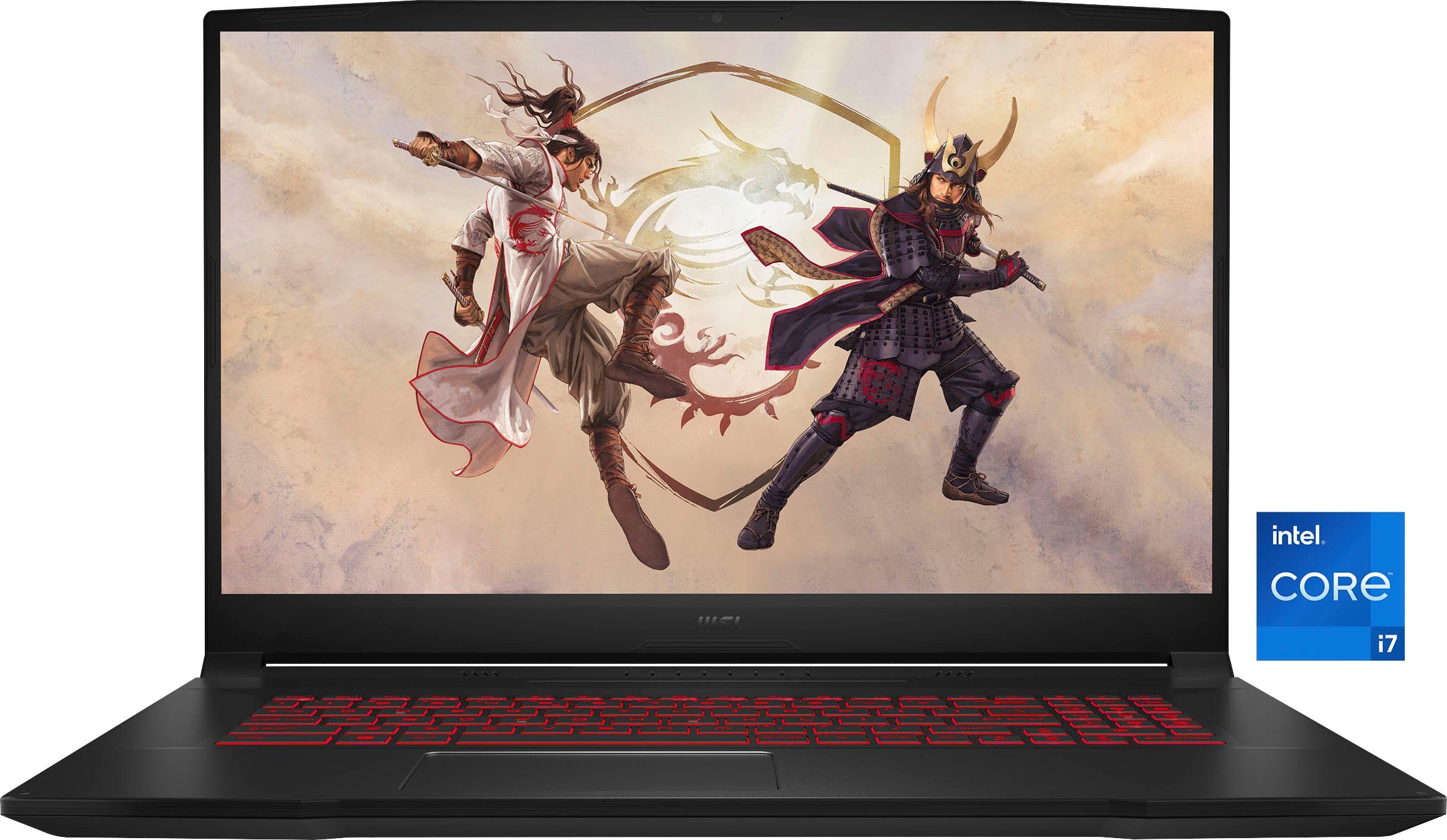 MSI Intel (43,9 SSD) GeForce Zoll, GF76 cm/17,3 GB 1000 RTX 11UG-412 Core 11800H, Gaming-Notebook 3070, Katana i7