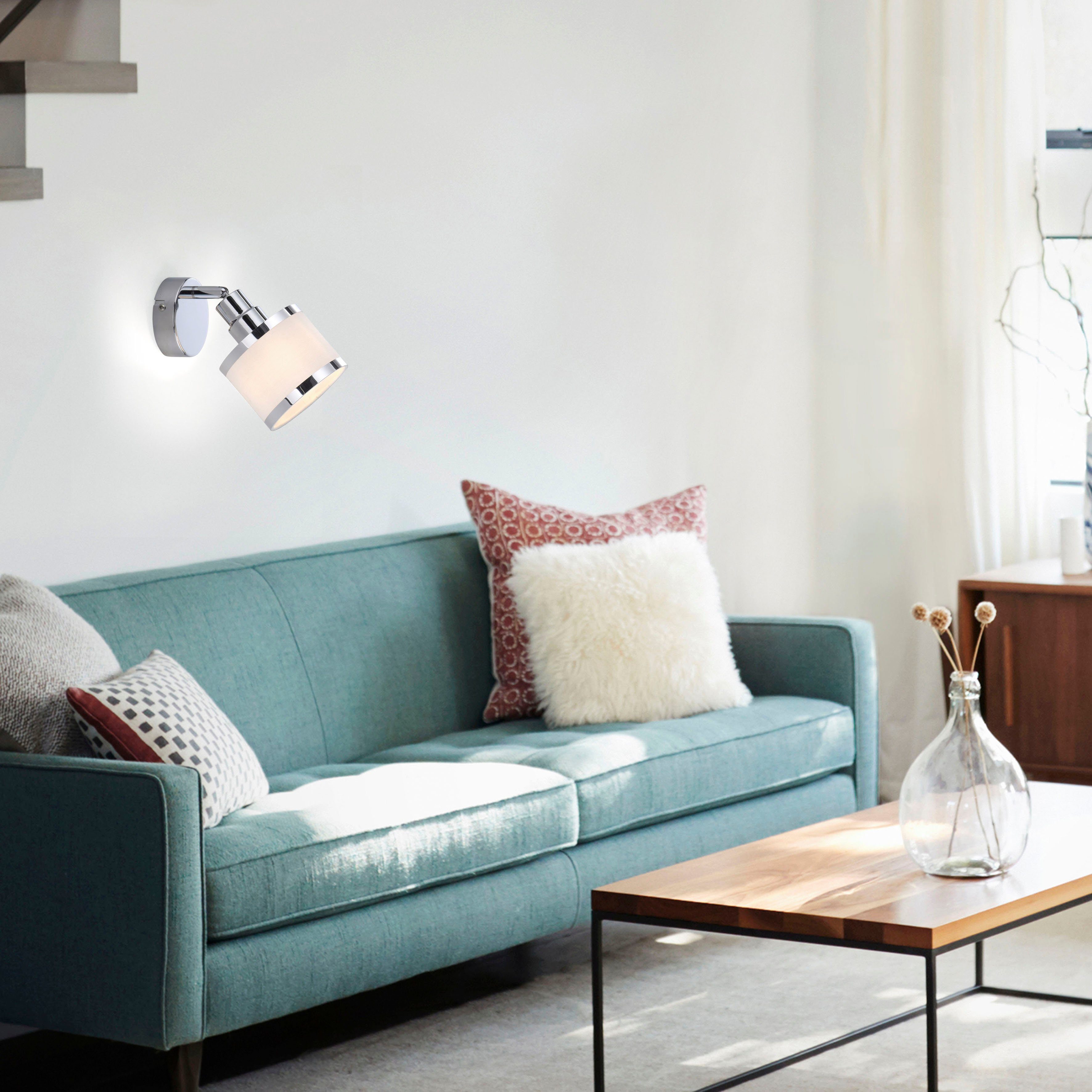 JUST LIGHT Wandleuchte ACCOR, ohne Leuchtmittel, Exklusive E14, Schalter, K günstig online kaufen