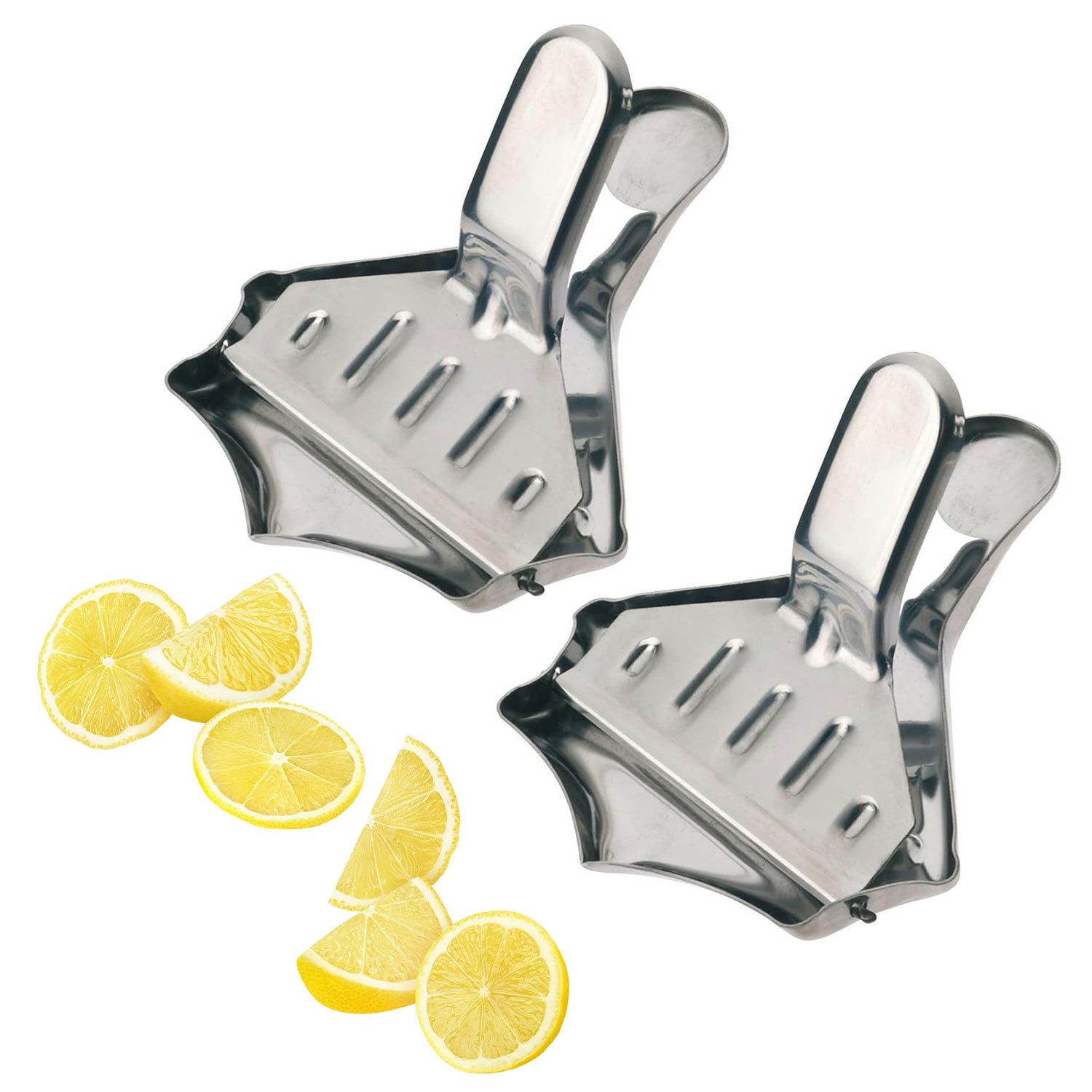 Zitruspresse 2 Stk. Zitronenschnitzelpressen