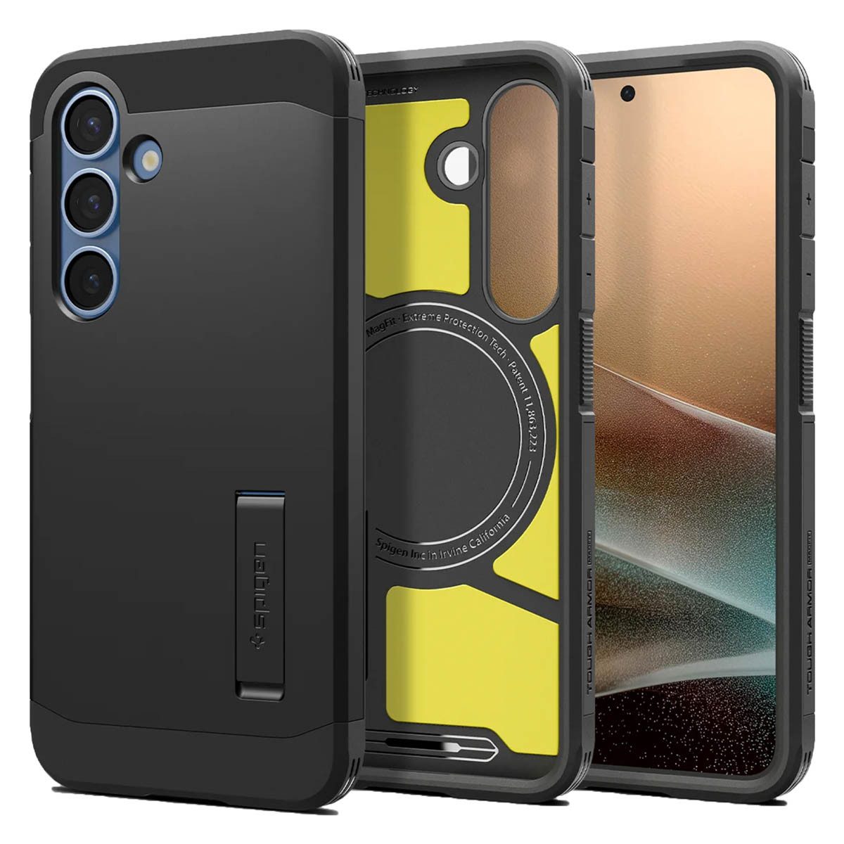 Spigen Backcover Spigen Tough Armor Backcover MagSafe Samsung Galaxy S25 - Schwarz