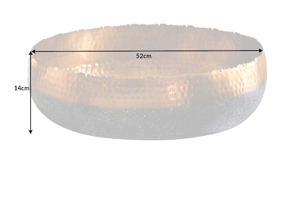 riess-ambiente Dekoschale ORIENT 52cm gold (Einzelartikel, 1 St), Wohnzimmer · Metall · handmade · Übertopf. € 64,95