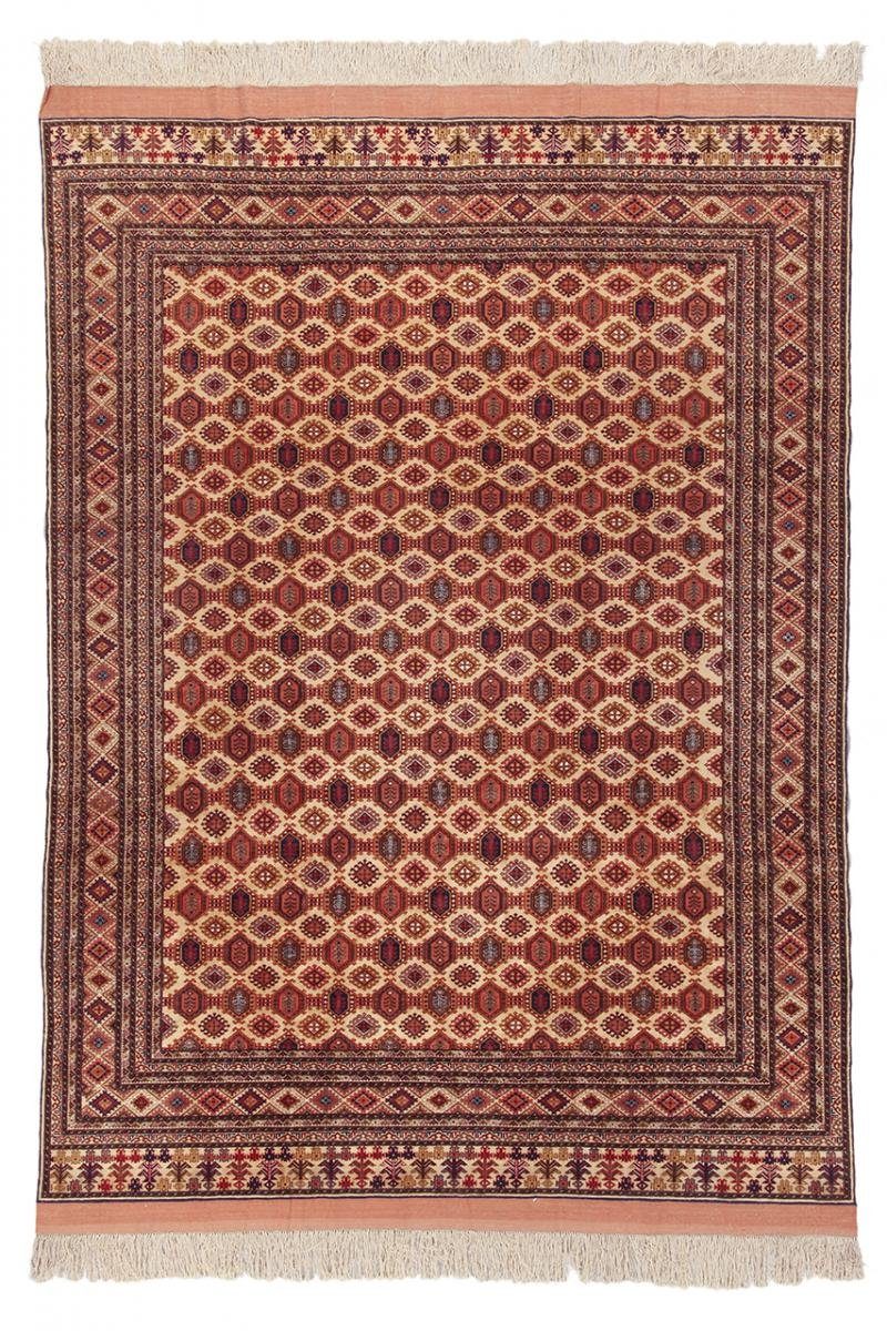 Seidenteppich Afghan Seide 207x275 Handgeknüpfter Orientteppich, Nain Trading, rechteckig, Höhe: 5 mm